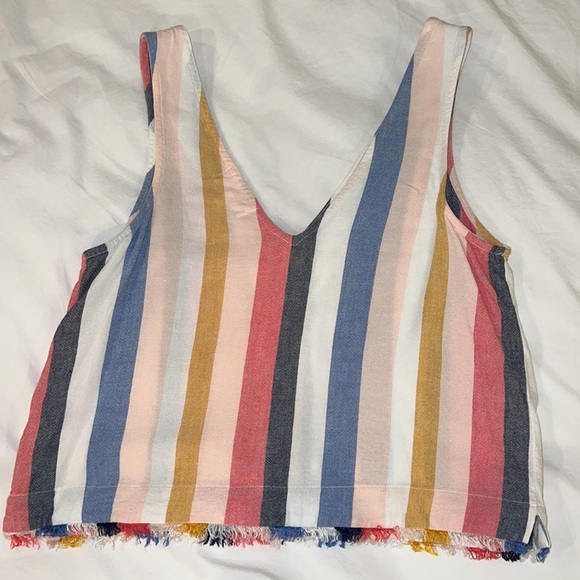 Bella Dahl Striped Button Tank - Picture 5 of 6